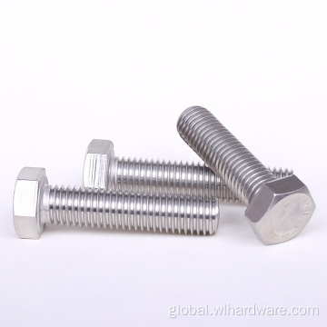 Hex Head Screws Hex Bolt DIN 933 Stainless Hexagon Head Bolt Manufactory